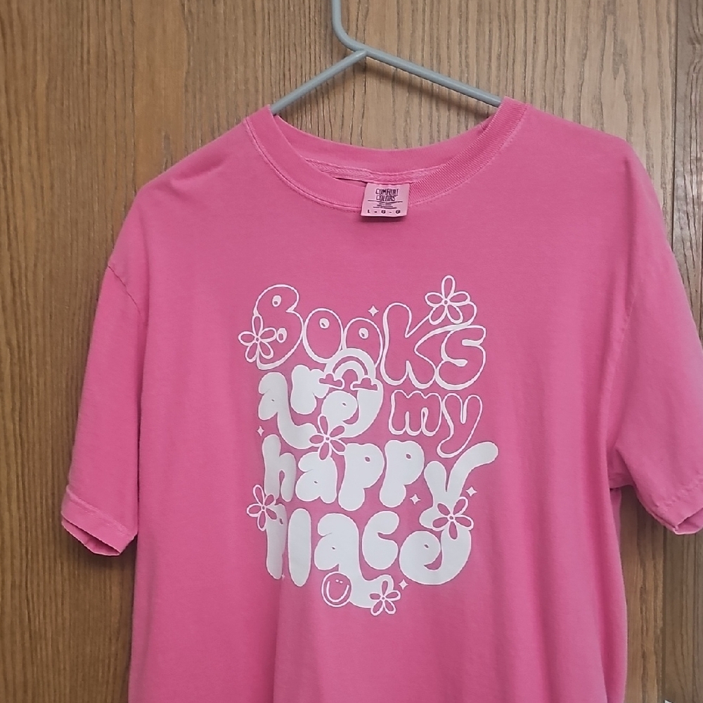 Comfort Colors Pink Short Sleeve Tee Playful Design